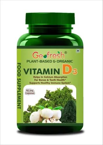 Vitamin D3 Capsules 60capsules (Plant Based and Organic)
